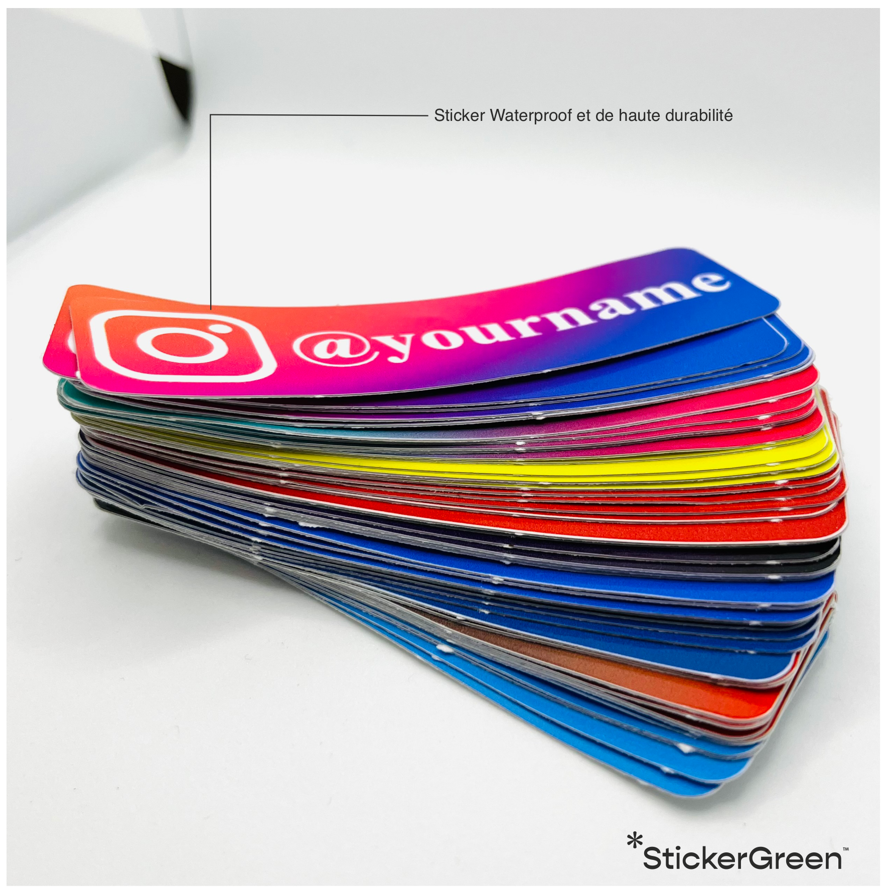 Tiktok personnalisé coloré - Sticker Autocollant par StickerGreen