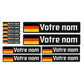 sticker vélo vtt bm drapeau allemand personnalisé
