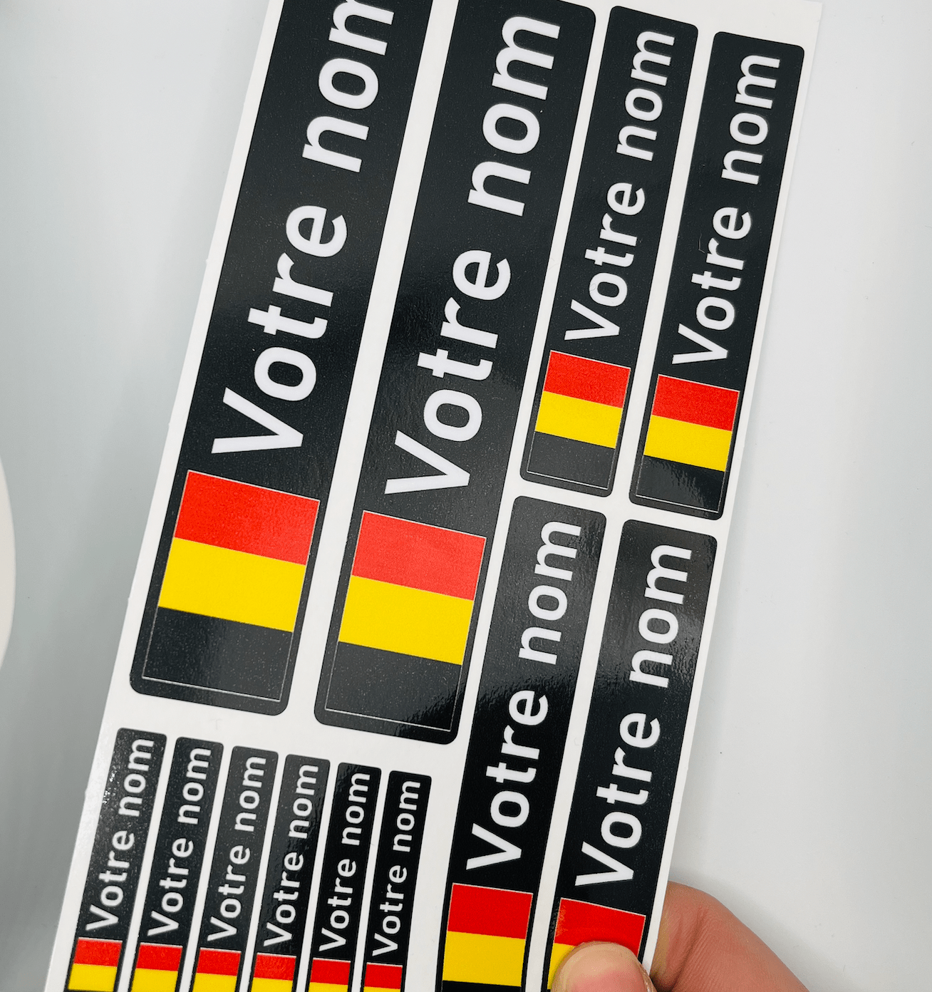 Stickers et autocollants transparents en Belgique