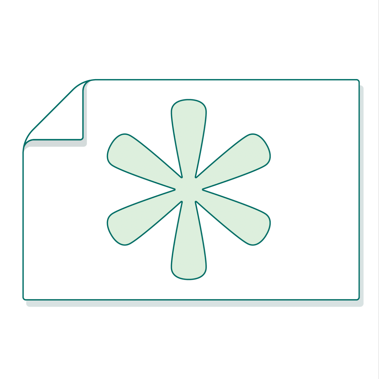 Stickers rectangulaires en vert