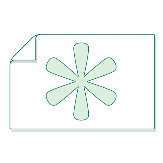 Stickers rectangulaires en vert