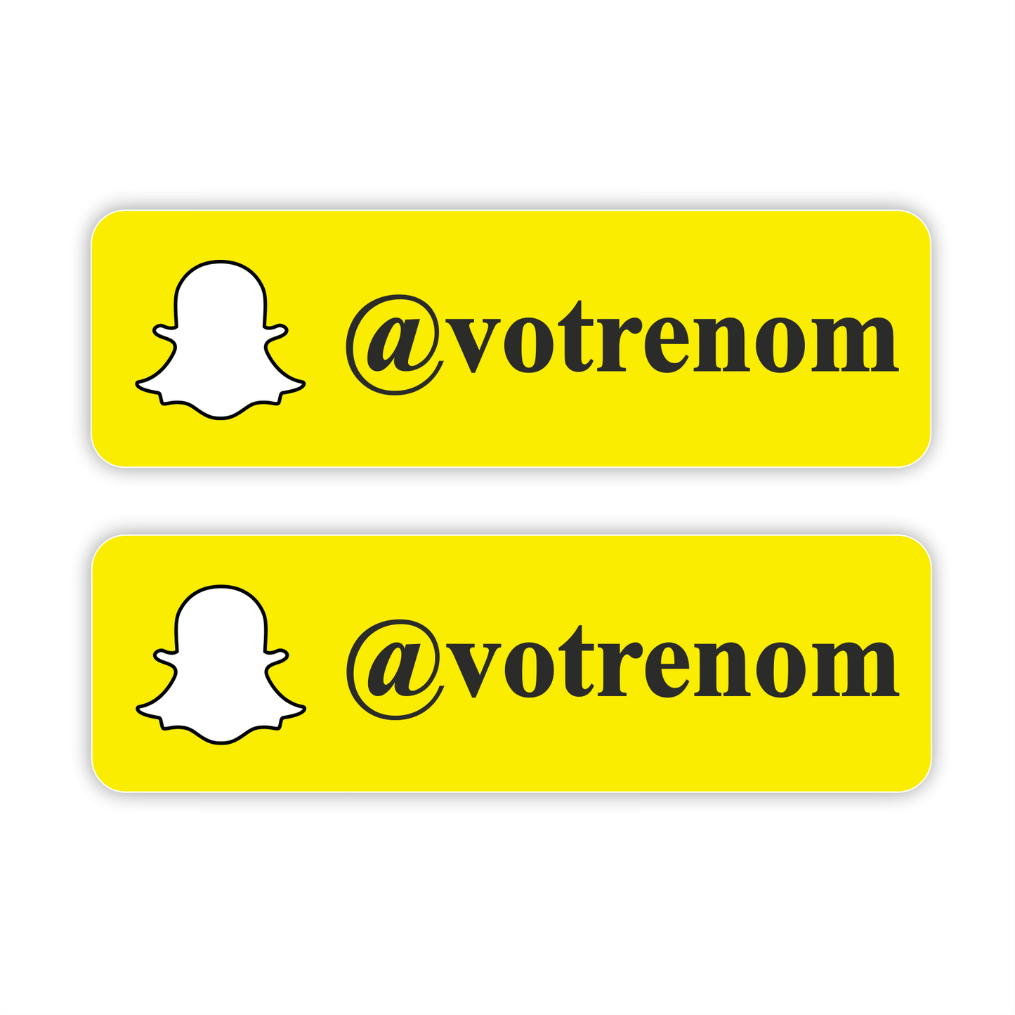 Snapchat personnalisé sticker autocollant